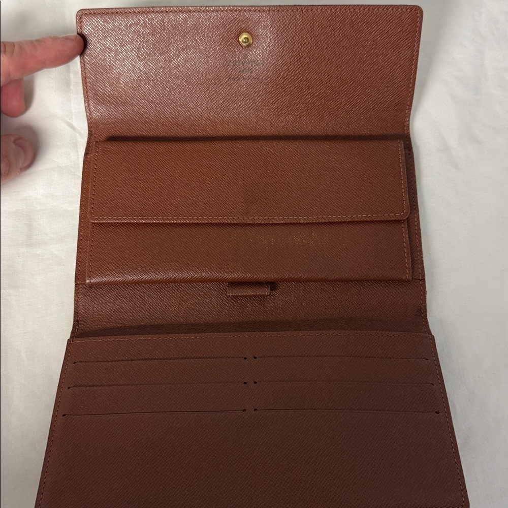 Louis Vuitton Monogram Sarah Wallet Long Flap Brown FL1002 - Picture 7 of 11
